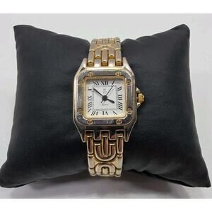 Paul Sebastian Gold Tone Women's Dress Watch New Battery W28